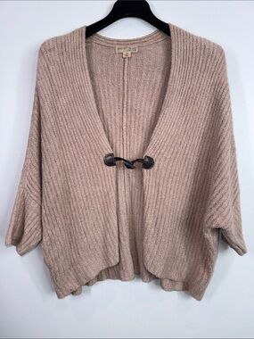 Barefoot dreams ribbed soft cardigan sweater size 1X soft pink